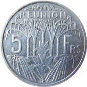 5 Francs, France, 1955-1973 reverse image