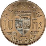 10 Francs Essai, France, 1955 reverse image