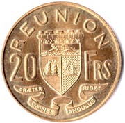 20 Francs Essai, France, 1955 reverse image