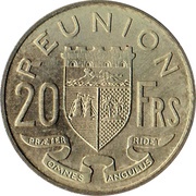 20 Francs, France, 1955-1964 reverse image
