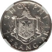 1 Frang Ar - Zog I Prova reverse image