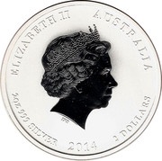 2 Dollars - Elizabeth II 4th Portrait - Year of the Horse - Silver Bullion Coin obverse image