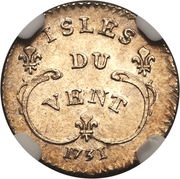 6 Sols - Louis XV, France, 1731-1732 reverse image