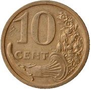10 Centimes - Chambre de commerce - Nice [06] Gilded Copper, France, 1920 reverse image