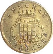 5 Centimes - Union Commerciale Industrielle - Annonay [07] Brass obverse image