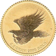 2 Dollars - Elizabeth II 4th Portrait - Mini Wedge-Tailed Eagle - Gold Bullion Coin, Australia, 2015 reverse image