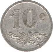 10 Centimes - Chambres de Commerce - Charleville and Sedan [08], France, 1921 reverse image