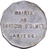 25 Centimes - Mairie de Laroque d'Olmes - Ariège 09 obverse image