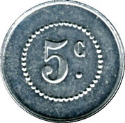 5 Centimes, France,  reverse image