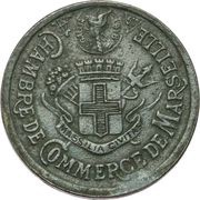 10 Centimes - Chambre de Commerce - Marseille [13] Zinc Pattern obverse image