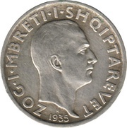 1 Frang Ar - Zog I obverse image
