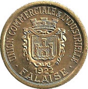 10 Centimes - Union Commerciale Industrielle - Falaise [14] Brass obverse image