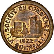 10 Centimes - Société du commerce - La Rochelle [17] Brass obverse image