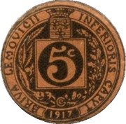 5 Centimes reverse image