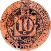 10 Centimes reverse image