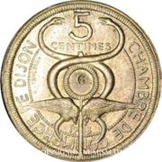 5 Centimes - Chambre de commerce - Dijon [21] Brass Pattern obverse image