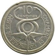 10 Centimes - Chambre de commerce - Dijon [21] Silver Pattern obverse image