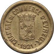 10 Centimes - Chambre de Commerce - Evreux [27] Brass obverse image