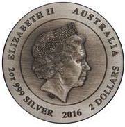 2 Dollars - Elizabeth II 4th Portrait - Kangaroo obverse image