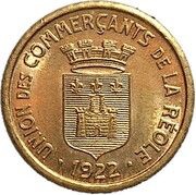 5 Centimes - Union des Commerçants - La Réole [33] Brass obverse image