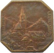 10 Centimes - ville de Thann [68] Copper plated Brass, France, 1918 reverse image