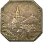 10 Centimes - ville de Thann [68] Silver, France, 1918 reverse image