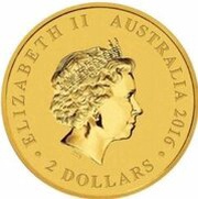 2 Dollars - Elizabeth II 4th Portrait - Mini Roo - Gold Bullion Coin obverse image