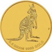 2 Dollars - Elizabeth II 4th Portrait - Mini Roo - Gold Bullion Coin, Australia, 2016 reverse image