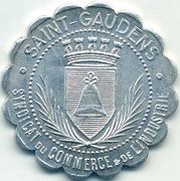 10 Centimes - Syndicat du commerce et de l'industrie - Saint-Gaudens [31] Scalloped Pattern obverse image
