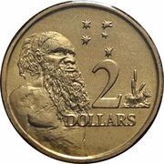 2 Dollars - Elizabeth II 4th Portrait - 50th Anniversary of Decimal Currency, Australia, 2016-2018 reverse image