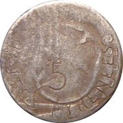 5 Centimes reverse image