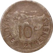 10 Centimes reverse image
