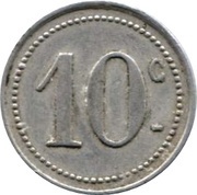 10 Centimes, France,  reverse image