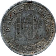 10 Centimes, France,  reverse image