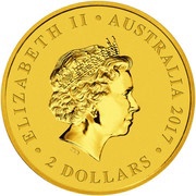2 Dollars - Elizabeth II 4th Portrait - Mini Roo - Gold Bullion Coin obverse image