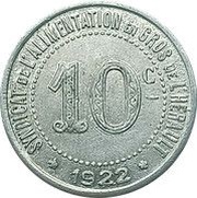10 Centimes - Syndicat de l'Alimentation en Gros - Hérault [34] obverse image