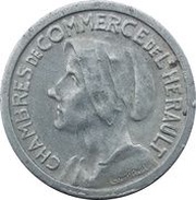 25 Centimes - Chambres de Commerce - Hérault [34] Aluminium obverse image