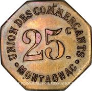 25 Centimes - Union des commerçants - Montagnac [34] obverse image