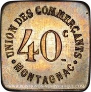 40 Centimes - Union des commerçants - Montagnac [34] obverse image