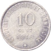 10 Centimes, France, 1918-1922 reverse image