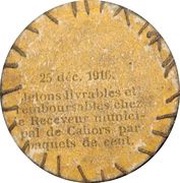 5 Centimes - City of Cahors reverse image