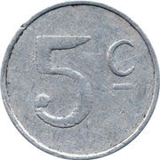 5 Centimes, France, 1922 reverse image