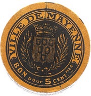 5 Centimes - Ville de Mayenne obverse image