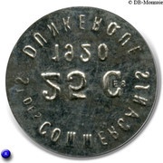 25 Centimes, France, 1920-1921 reverse image