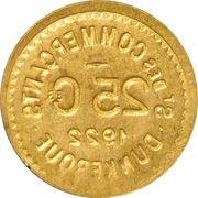 25 Centimes, France, 1922 reverse image