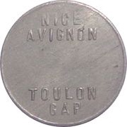 5 Centimes - Chambres de commerce - Région provençale "Four Towns" Aluminium Pattern obverse image