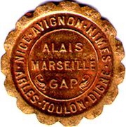 5 Centimes - Chambres de Commerce - Provençal Region Brass obverse image