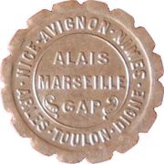 5 Centimes - Chambres de Commerce - Provençal Region Silver obverse image