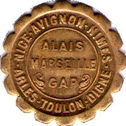 10 Centimes - Chambres de Commerce - Provençal Region Brass obverse image