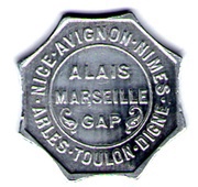 25 Centimes - Chambres de Commerce - Provençal Region Aluminium Pattern obverse image